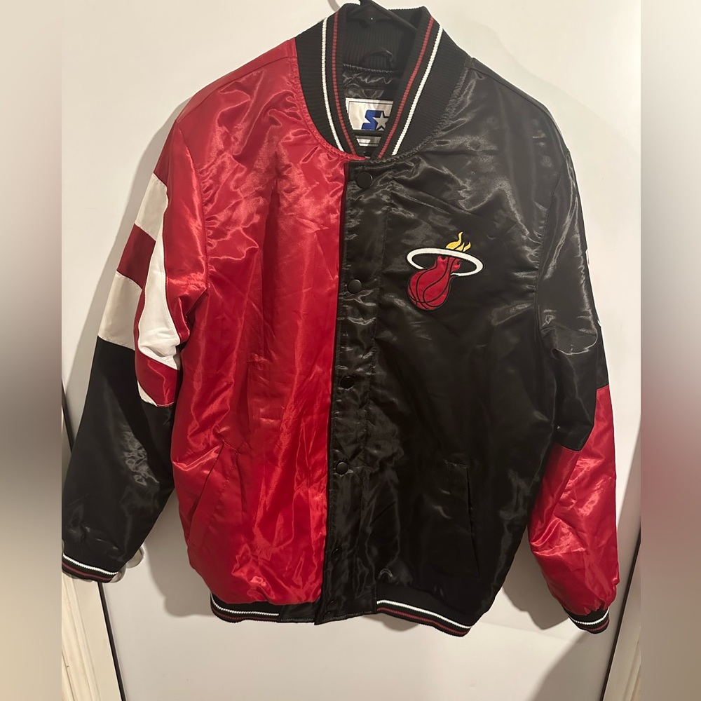 Miami Heat Black and Red 75th anniversary Jacket.